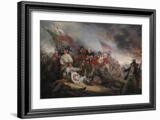 The Battle of Bunker's Hill on June 17th 1775-John Trumbull-Framed Giclee Print