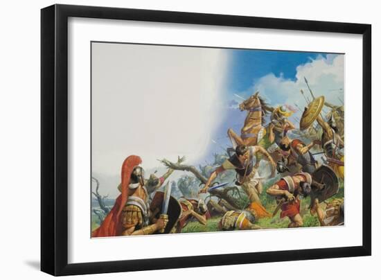 The Battle of Cannae in 216 Bc-Severino Baraldi-Framed Giclee Print