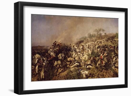 The Battle of Dogali-Michele Cammarano-Framed Giclee Print