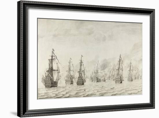 The Battle of Dunkirk, 1659-Willem van de Bettes the Younger-Framed Giclee Print