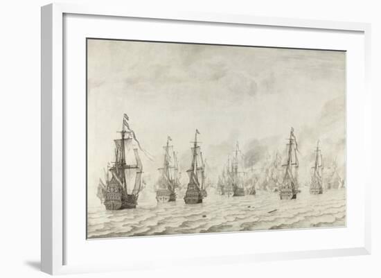 The Battle of Dunkirk, 1659-Willem van de Bettes the Younger-Framed Giclee Print