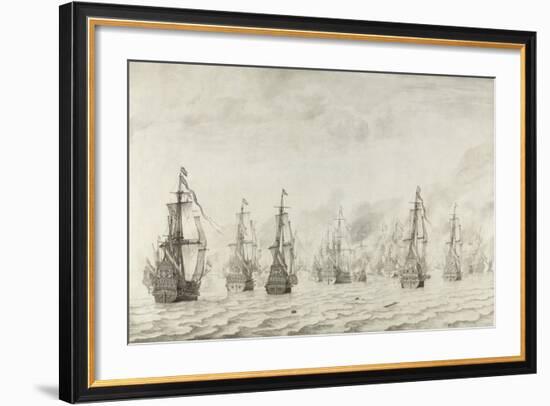 The Battle of Dunkirk, 1659-Willem van de Bettes the Younger-Framed Giclee Print