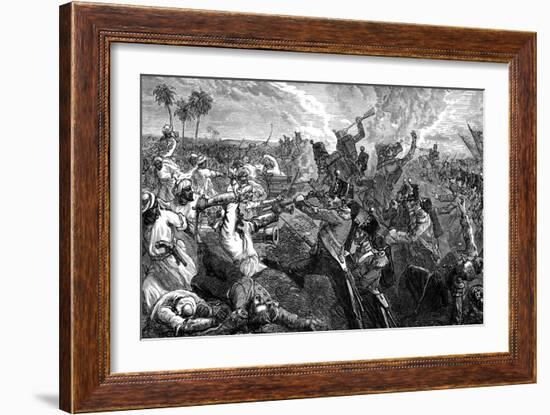 The Battle of Ferozeshah, India, 1845-null-Framed Giclee Print