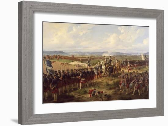 The Battle of Fontenoy, c.1745-Felix Philippoteaux-Framed Giclee Print