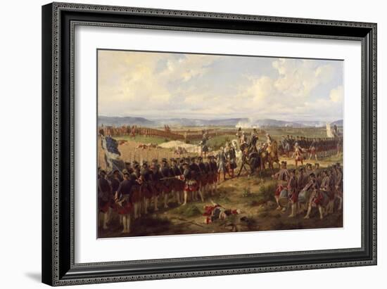 The Battle of Fontenoy, c.1745-Felix Philippoteaux-Framed Giclee Print