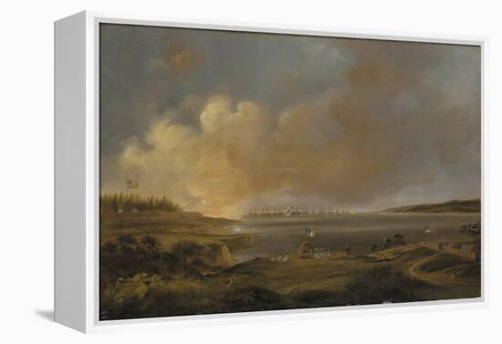 The Battle of Fort Mchenry-Alfred Jacob Miller-Framed Premier Image Canvas
