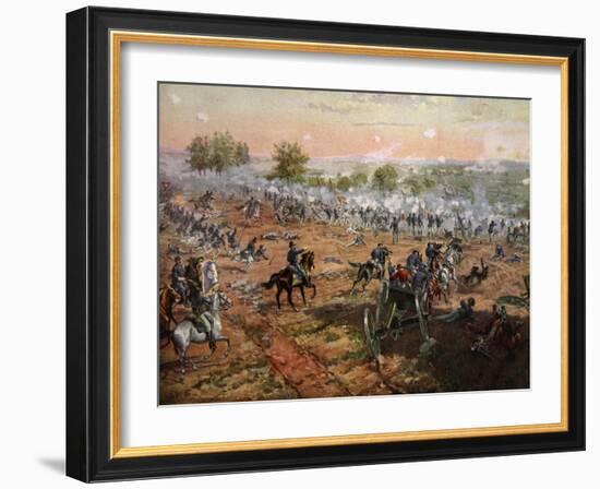 The Battle of Gettysburg, July 1St-3rd 1863-Henry Alexander Ogden-Framed Giclee Print