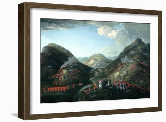 The Battle of Glenshiel, 1719-Peter Tillemans-Framed Giclee Print