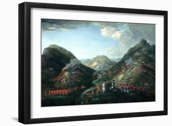 The Battle of Glenshiel, 1719-Peter Tillemans-Framed Giclee Print