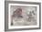 The Battle of Ichi No Tani-Okumura Masanobu-Framed Giclee Print