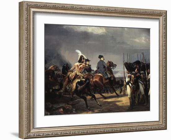 The Battle of Iena, 14 October 1806 - French Army Commanded by Napoleon Bonaparte, 1769-1821-Horace Vernet-Framed Giclee Print