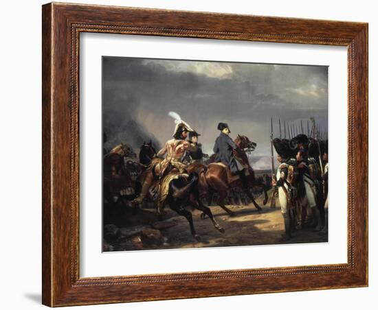 The Battle of Iena, 14 October 1806 - French Army Commanded by Napoleon Bonaparte, 1769-1821-Horace Vernet-Framed Giclee Print