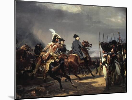 The Battle of Iena, 14 October 1806 - French Army Commanded by Napoleon Bonaparte, 1769-1821-Horace Vernet-Mounted Giclee Print