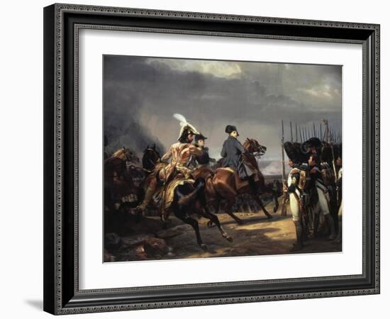 The Battle of Iena, 14 October 1806 - French Army Commanded by Napoleon Bonaparte, 1769-1821-Horace Vernet-Framed Giclee Print