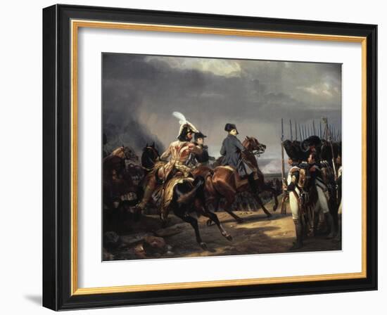 The Battle of Iena, 14 October 1806 - French Army Commanded by Napoleon Bonaparte, 1769-1821-Horace Vernet-Framed Giclee Print