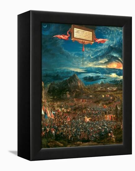 The Battle of Issus 333 B.C. (The Victory of Alexander the Great), 1529-Albrecht Altdorfer-Framed Premier Image Canvas