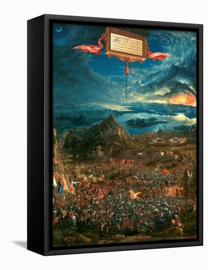 The Battle of Issus 333 B.C. (The Victory of Alexander the Great), 1529-Albrecht Altdorfer-Framed Premier Image Canvas