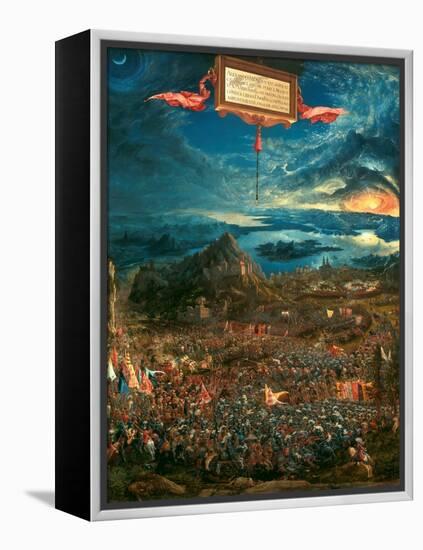 The Battle of Issus 333 B.C. (The Victory of Alexander the Great), 1529-Albrecht Altdorfer-Framed Premier Image Canvas