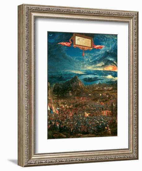 The Battle of Issus 333 B.C. (The Victory of Alexander the Great), 1529-Albrecht Altdorfer-Framed Giclee Print