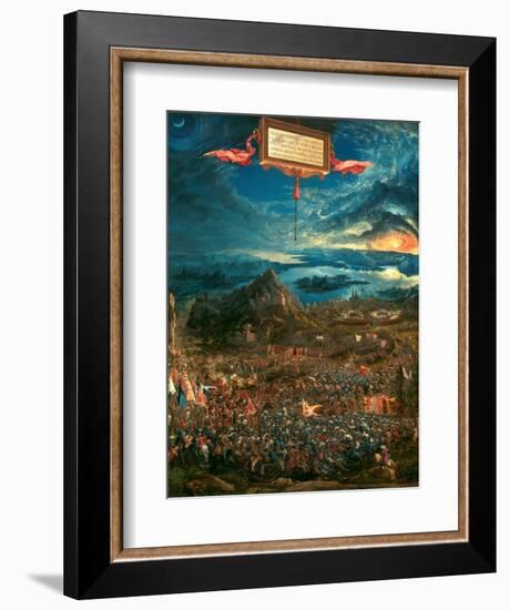 The Battle of Issus 333 B.C. (The Victory of Alexander the Great), 1529-Albrecht Altdorfer-Framed Giclee Print