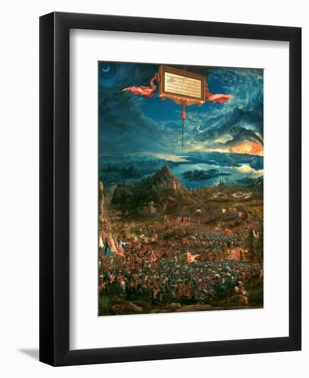 The Battle of Issus 333 B.C. (The Victory of Alexander the Great), 1529-Albrecht Altdorfer-Framed Giclee Print