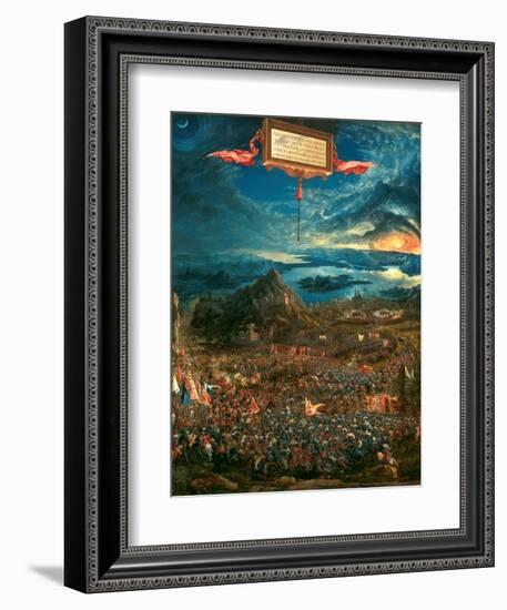 The Battle of Issus 333 B.C. (The Victory of Alexander the Great), 1529-Albrecht Altdorfer-Framed Giclee Print