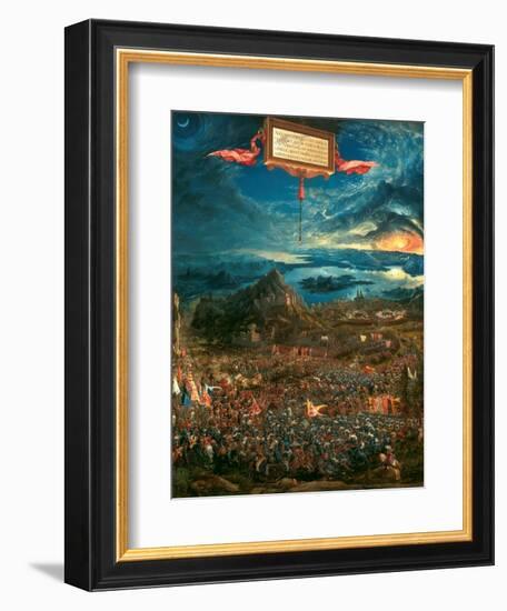 The Battle of Issus 333 B.C. (The Victory of Alexander the Great), 1529-Albrecht Altdorfer-Framed Giclee Print