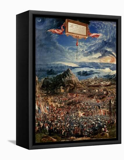 The Battle of Issus, or the Victory of Alexander the Great, 1529 (Oil on Panel)-Albrecht Altdorfer-Framed Premier Image Canvas