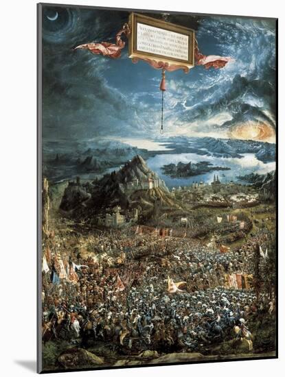 The Battle of Issus, or the Victory of Alexander the Great-Albrecht Altdorfer-Mounted Art Print