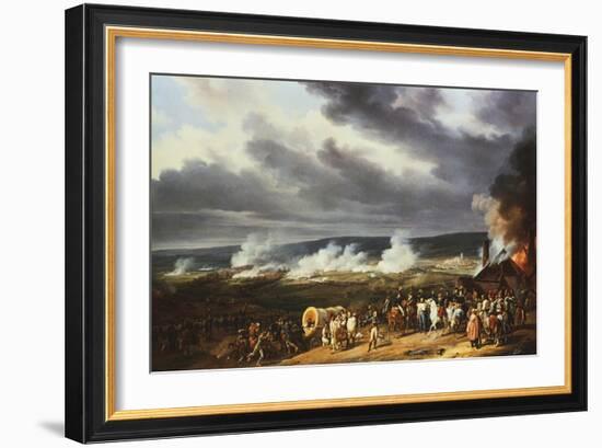 The Battle of Jemappes, 1792-Horace Vernet-Framed Giclee Print