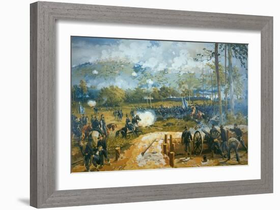 The Battle of Kenesaw Mountain, 27th June 1864-American School-Framed Giclee Print