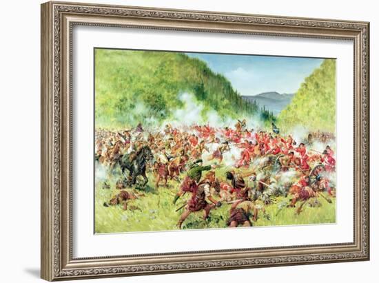 The Battle of Killiecrankie (Oil on Canvas)-Terence Cuneo-Framed Giclee Print