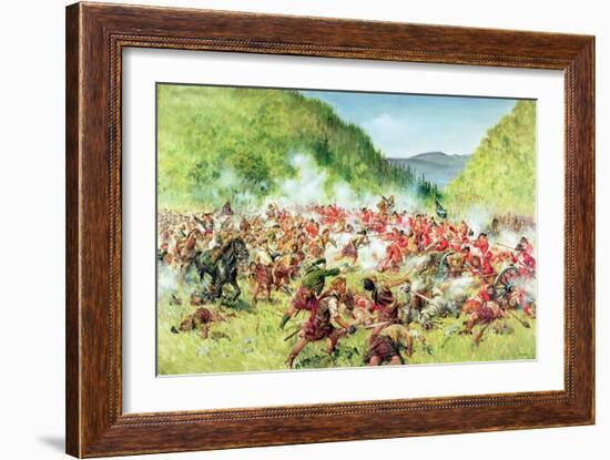 The Battle of Killiecrankie (Oil on Canvas)-Terence Cuneo-Framed Giclee Print