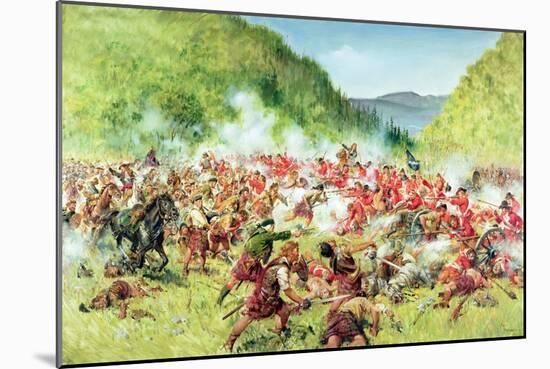 The Battle of Killiecrankie (Oil on Canvas)-Terence Cuneo-Mounted Giclee Print