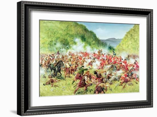 The Battle of Killiecrankie (Oil on Canvas)-Terence Cuneo-Framed Giclee Print