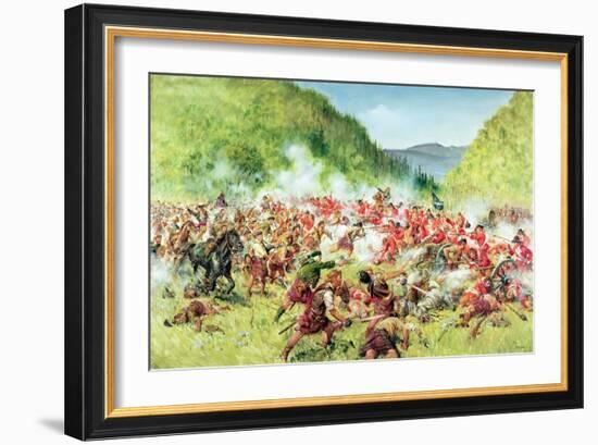 The Battle of Killiecrankie (Oil on Canvas)-Terence Cuneo-Framed Giclee Print