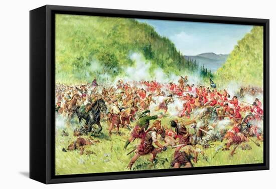 The Battle of Killiecrankie (Oil on Canvas)-Terence Cuneo-Framed Premier Image Canvas