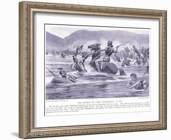 The Battle of Lake Trasimenus 21 BC-George Derville Rowlandson-Framed Giclee Print