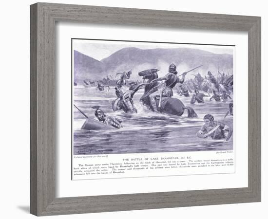 The Battle of Lake Trasimenus 21 BC-George Derville Rowlandson-Framed Giclee Print