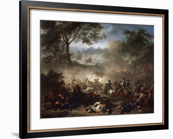 The Battle of Lesnaya, 1717-Jean-Marc Nattier-Framed Giclee Print