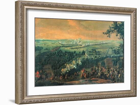 The Battle of Lesnaya, 1720S-Nicolas de Larmessin-Framed Giclee Print