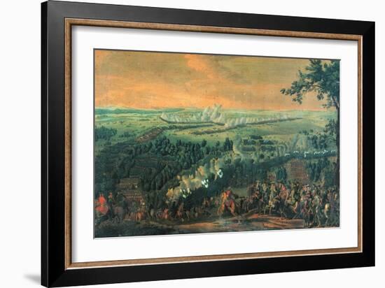 The Battle of Lesnaya, 1720S-Nicolas de Larmessin-Framed Giclee Print