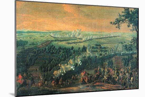 The Battle of Lesnaya, 1720S-Nicolas de Larmessin-Mounted Giclee Print