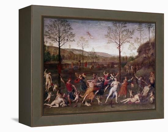 The Battle of Love and Chastity, 1504-1523-Perugino-Framed Premier Image Canvas