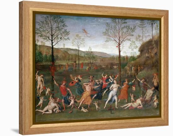 The Battle of Love and Chastity, C1503-1523-Perugino-Framed Premier Image Canvas