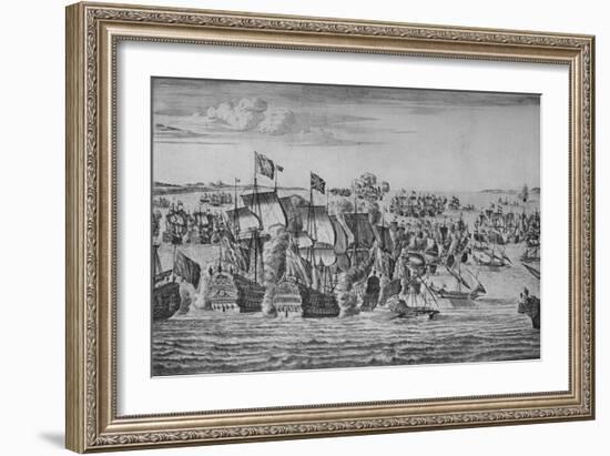 'The Battle of Malaga', c1704-Isaac Sailmaker-Framed Giclee Print