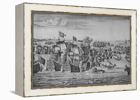 'The Battle of Malaga', c1704-Isaac Sailmaker-Framed Premier Image Canvas