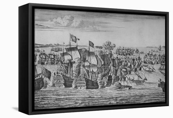 'The Battle of Malaga', c1704-Isaac Sailmaker-Framed Premier Image Canvas