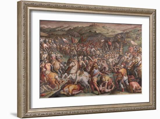 The Battle of Marciano in Val Di Chiana, 1570-1571-Giorgio Vasari-Framed Giclee Print