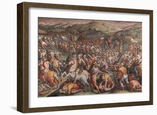 The Battle of Marciano in Val Di Chiana, 1570-1571-Giorgio Vasari-Framed Giclee Print